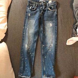 Zara Embellished Star Jeans sz 00